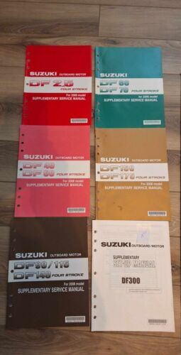 7x Suzuki Outboard supplemenservice manual see desc for all manuals loc 1908