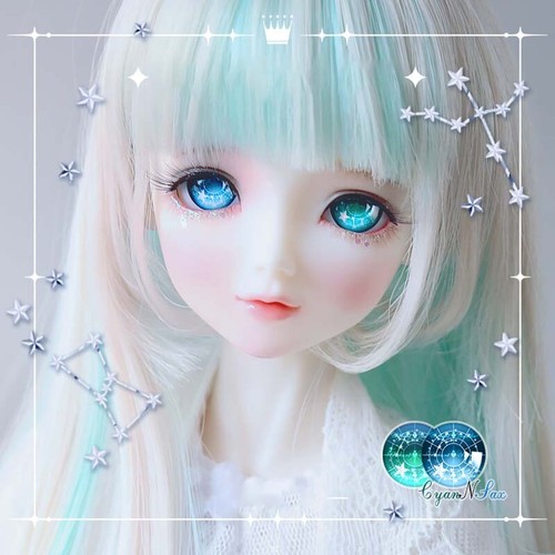 Metallic Stars Effect Sparkling Ball Jointed Doll Anime Eyes For BJD SD DD - Picture 12 of 12