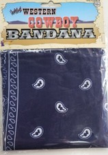 Wild western Blue Cowboy Bandana