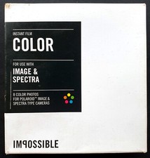 IMPOSSIBLE Polaroid Color Spectra Film - 8 instant photos for IMAGE and SPECTRA