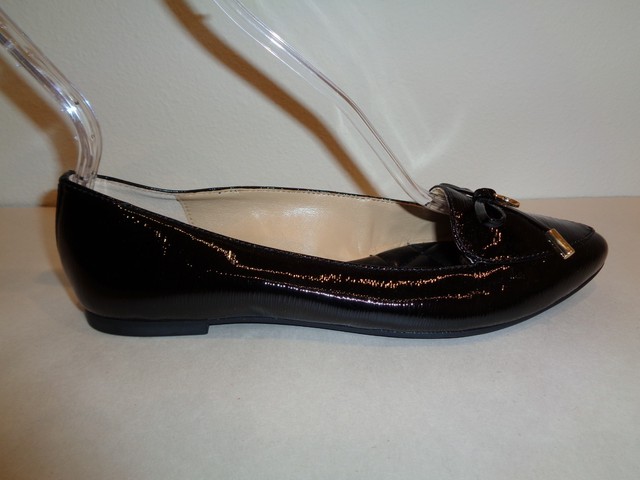 michael kors black patent leather shoes