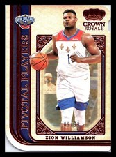 2021-22 CROWN ROYALE #3 ZION WILLIAMSON PIVOTAL PLAYERS DIE-CUT /99 PELICANS