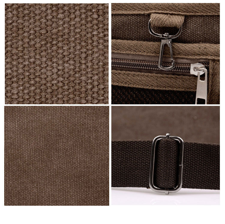 Men Vintage Shoulder Messenger Bag Canvas Satchel School Men Vintage Shoulder Messenger Bag Canvas Satchel School