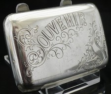 Russian Antique Silver Snuff Box, c.1900, Kokoshnik Mark