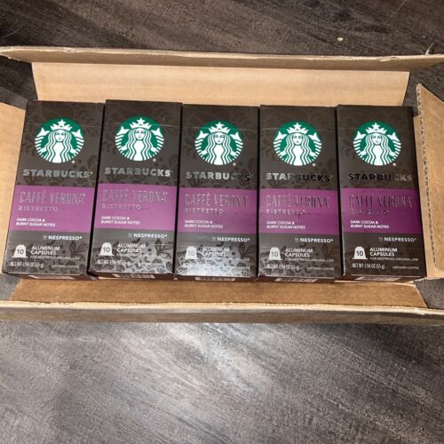 Starbucks by Nespresso, Caffe Verona 50- Count single serve Instant Coffee Packs