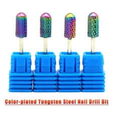 Color-plated Solid Carbide Nail Drill Bit Rotary File Electric Manicure Machine