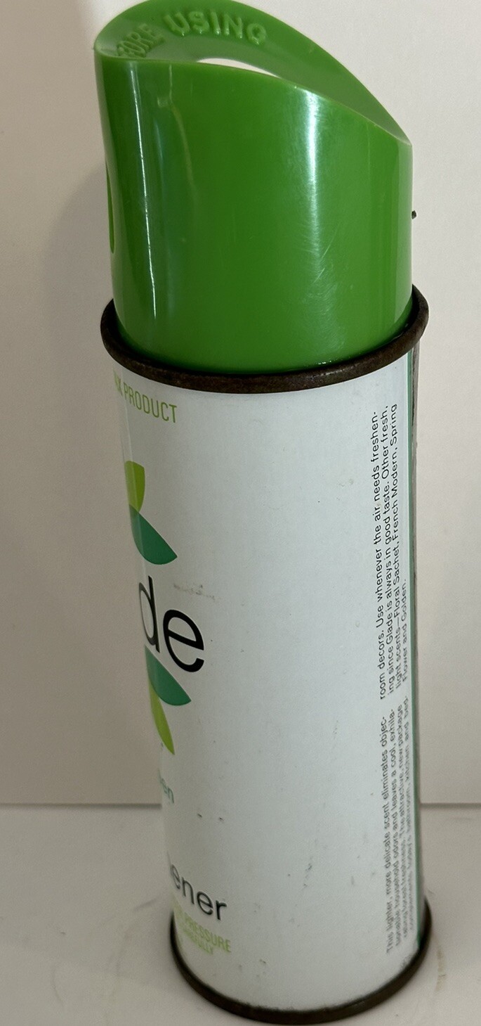 1960’s Glade Air Freshener Evergreen FULL aerosol can S.C. Johnson