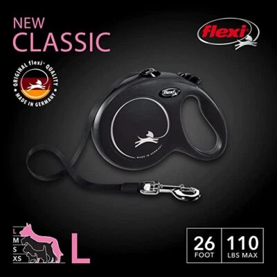 Flexi New Classic Retractable Tape Dog Lead Extending Leash Small Medium Large