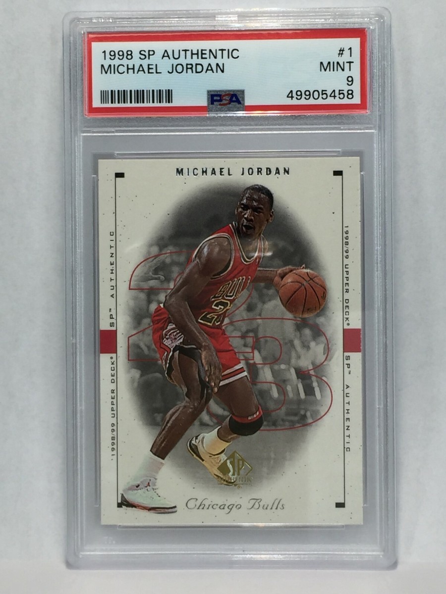 その他 NBA SP Authentic Fabrics Michael Jordan 1998-99 SP AUTHENTIC MICHAEL JORDAN #1 PSA 9 MINT CHICAGO