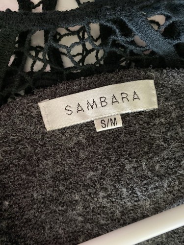 Sambara Women’s Grey Jacket Cape S/M - Picture 2 of 6