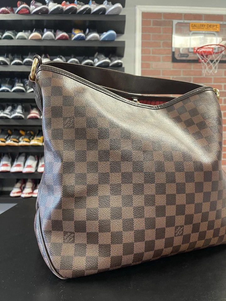 Bolso de hombro Louis Vuitton Damier Delightful PM N41459 100 % auténtico Foto 2 de 4