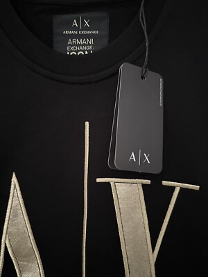 【Armani Exchange】ゴールド刺繍 ロゴ スウェット トレーナー undefined