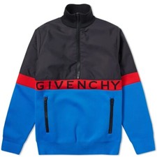 Givenchy Half Zip Logo Brand Jacket Color Block Panel Size Medium BRAND NEW RARE