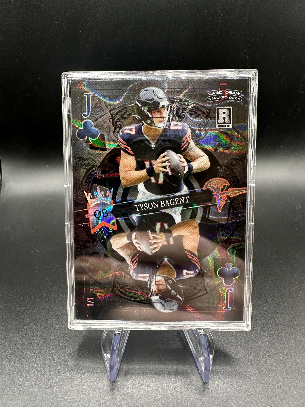 2023 Wildcard 5 Card Draw Tyson Bagent Jack of Clubs 1/1 🔥