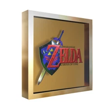 The Legend of Zelda: Ocarina of Time (Cover Art) - 3D Shadow Box Frame (9" x 9")