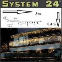 System 24 Led 49Er Eisregen-Lichterkette Inkl. Trafo Warmweiß 492-72 AußEn Xmas