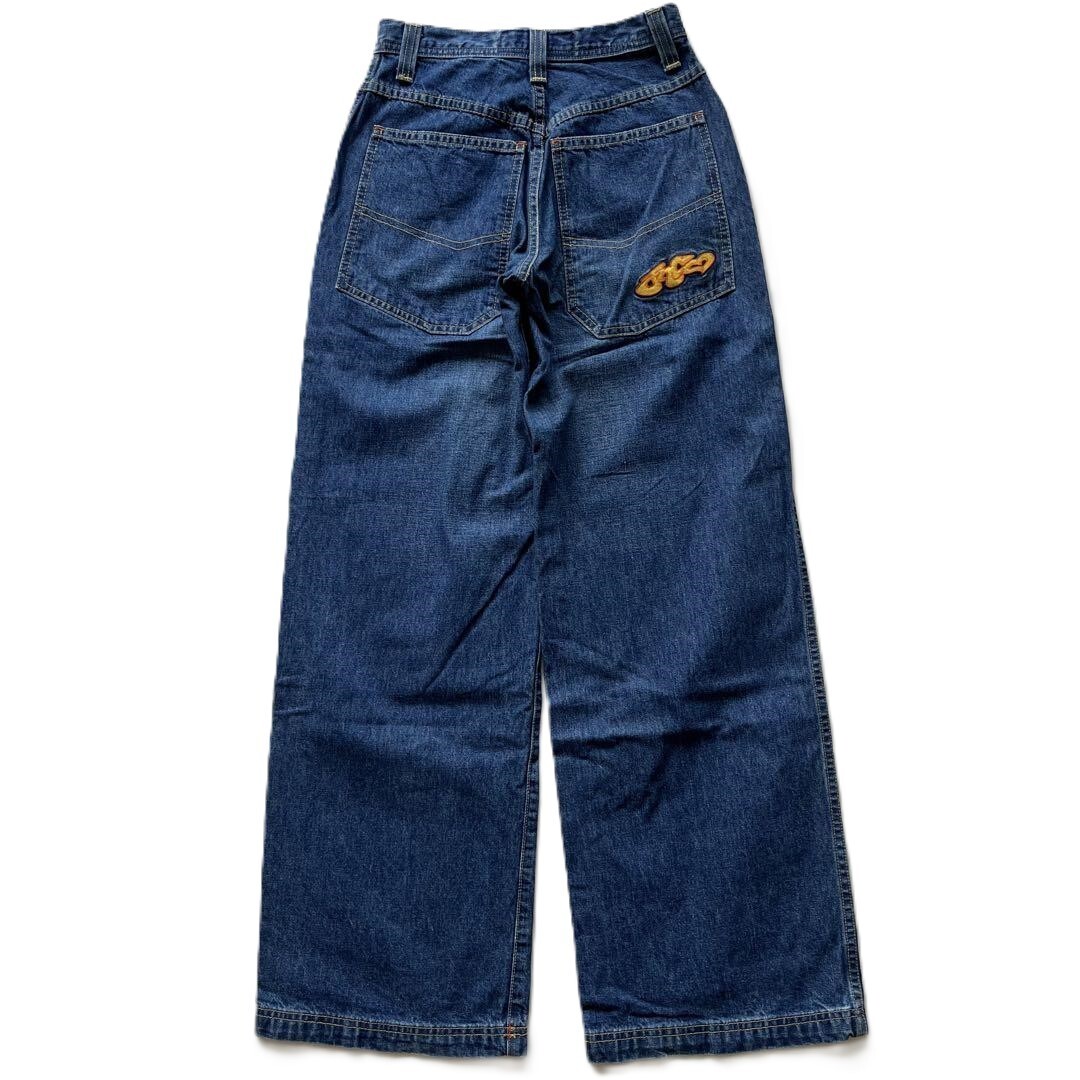 Vintage JNCO Jeans Wide Pants Hiphop Blue Denim Size 3 S
