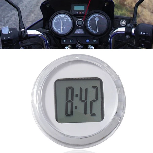Mini Orologio Adesivo con Design Impermeabile per Moto e per Uso Ufficio