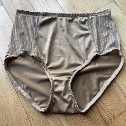 FIT Vintage Satin Silky Nylon Panties Large Retro Lingerie Underwear - Picture 1 of 3