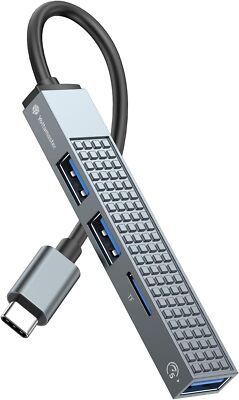 Yottamaster Multiports 4 USB 3.0 Hub Slim USB Adapter mit SD TF für PC Macbook