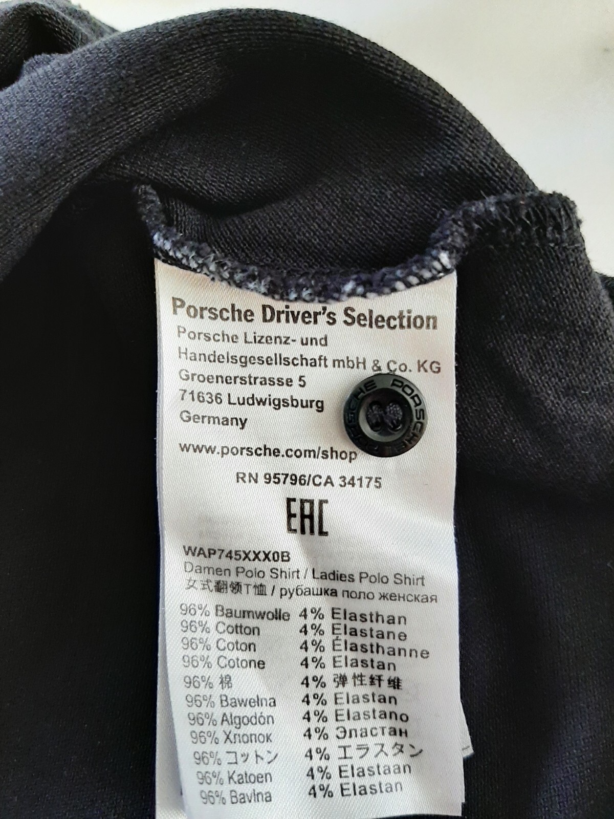 PORSCHE DESIGN Driver's Selection Women's Polo Shirt Size M – ASA