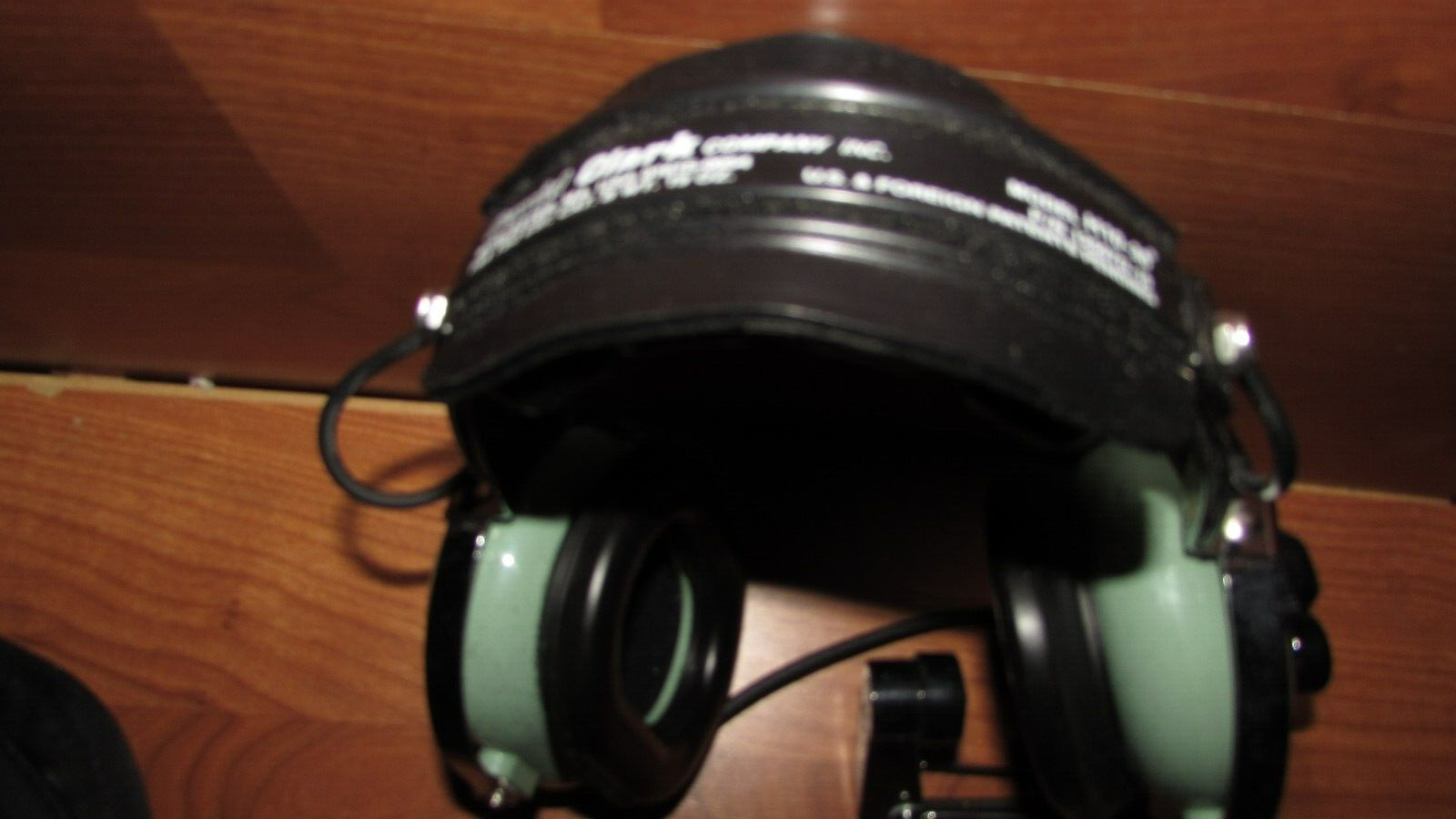 Vintage David Clark Co. H1030 aircraft headphones dual plug with