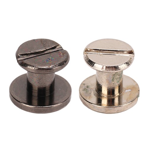 200 Sets DIY Book Binding Screw Brass Round Flat Head Leather Rivet Screws Hot - Picture 4 of 18