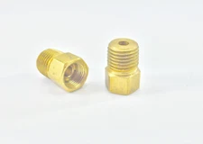 The Stop Shop Brake Line Adapter for 1/4" Tube, (Female) Inverted Flare, 7/16-24