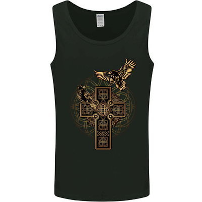 Odins Celtic Raven Viking Thor Ragnar Norse Mens Vest Tank Top