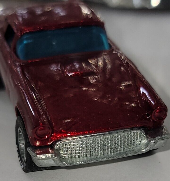 Hot Wheels 1977 '57 T-BIRD Red Blackwalls - Made in Hong Kong