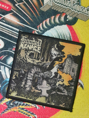 Hooded Menace Patch Death Doom Metal Loss Battle Jacket 666