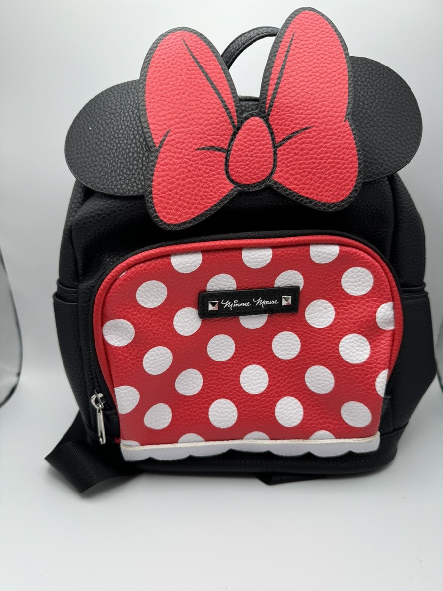 Disney Aldi Minnie Mouse Backpack Limited Edition Black/Red  display picture 2