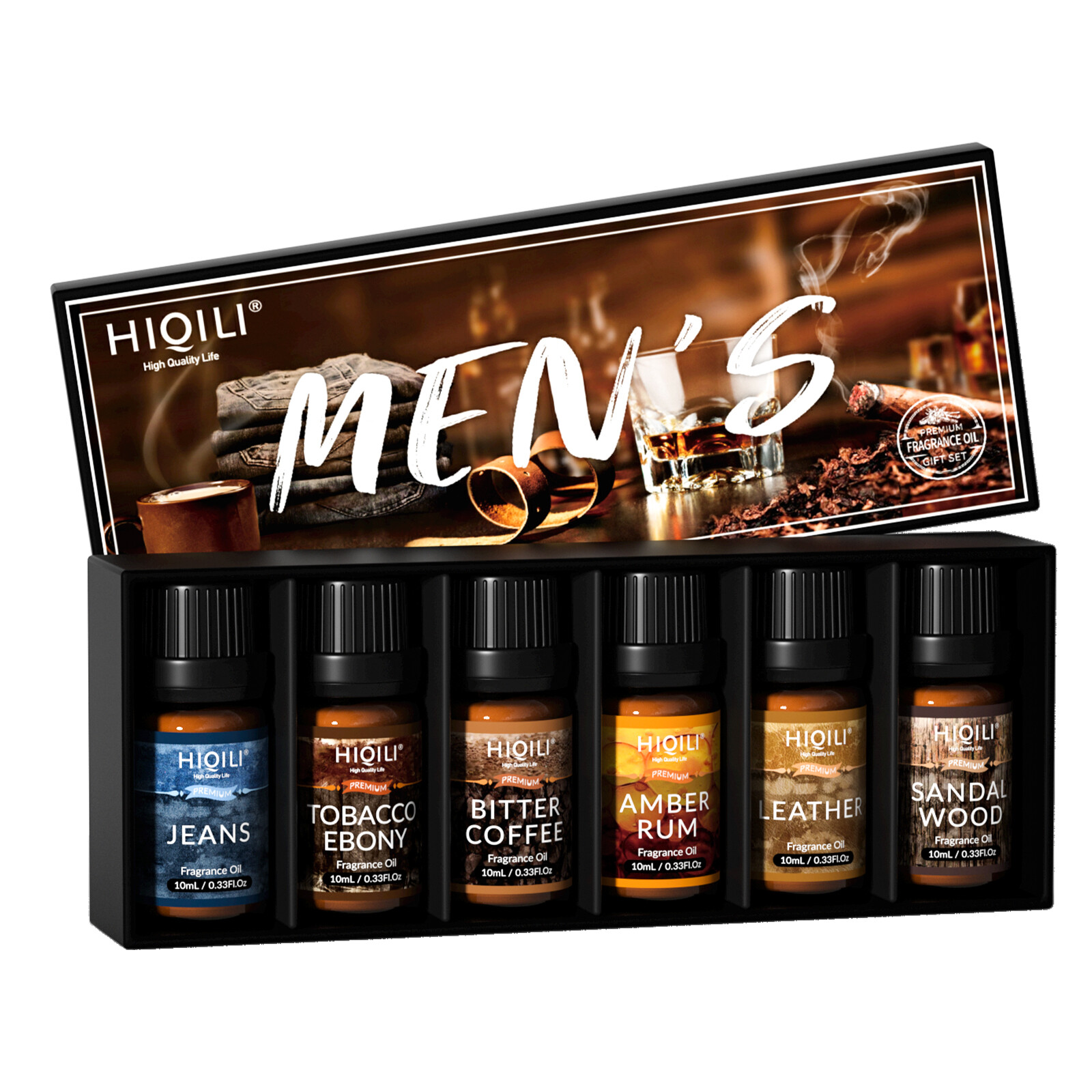 HIQILI Men Fragrance Oil Set 6/10ml Natural Essential Oil Aroma Perfume Gift Kit eBay
