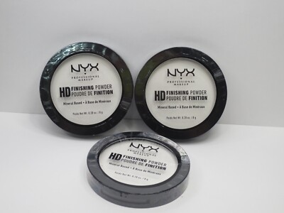 NYX HD FINISHING POWDER TRANSLUCENT 0.28 OZ (LOT OF 3)