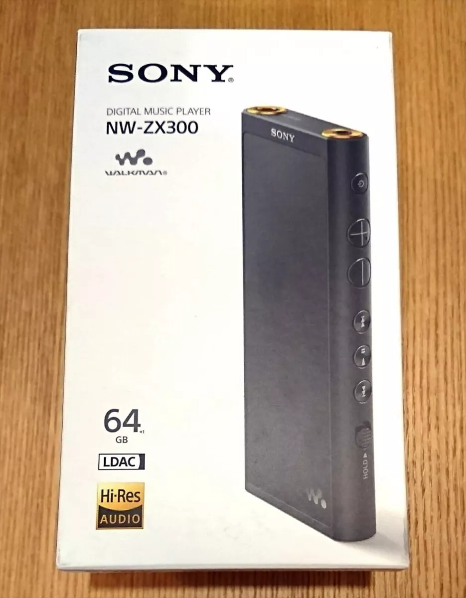 Sony NW-ZX300 Black Hi-Res Walkman 64GB Digital Music Player Made