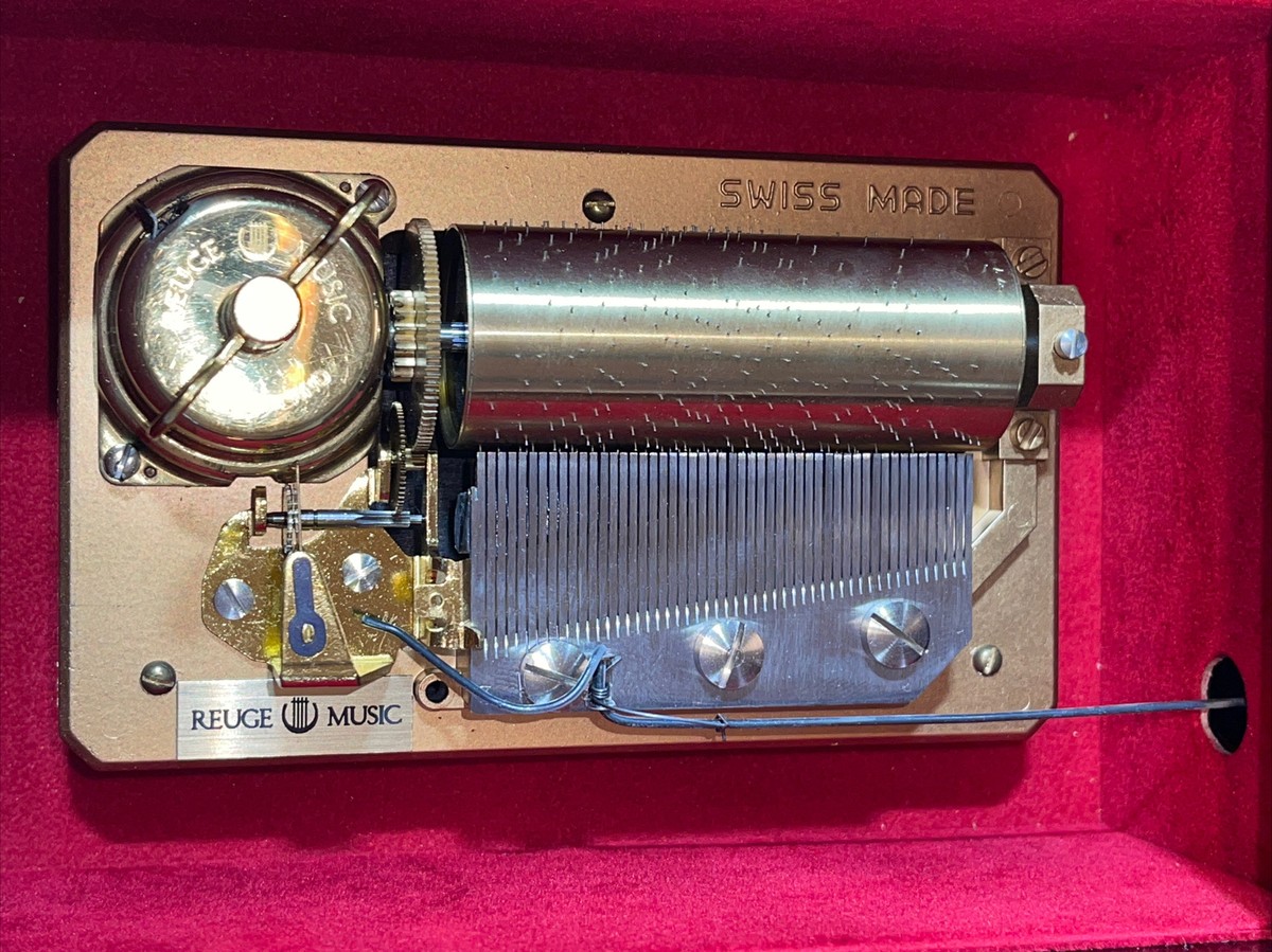 Vintage Reuge Music Sainte-Croix Switzerland Canon Pachelbel Music