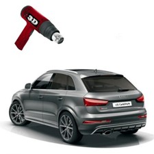 3D-vorgewölbt Tönungsfolie passgenau schwarz 75% VW Touran 2 Typ 5T 09/2015-