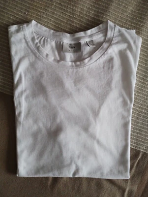Camiseta de manga corta de Mango, blanco, talla L - Imagen 1 de 3