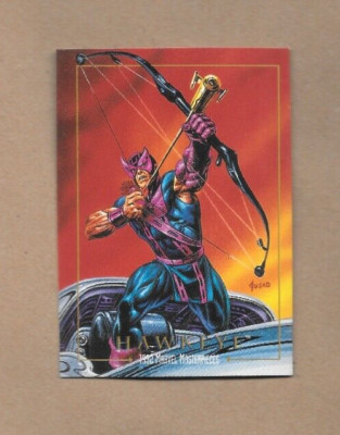 1992 Marvel Masterpieces Series 1 Hawkeye Card #34 Joe Jusko Art