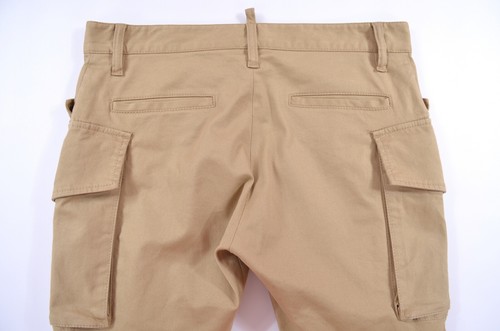 Pantalones cortos cargo beige bronceado Dsquared2 pantalones pantalones pantalones para mujer talla EUR 38 / US ~S-M - Imagen 12 de 20