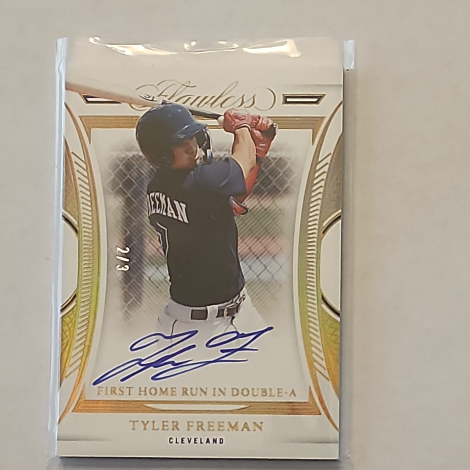 2022 Panini Flawless - Flawless Achievements Gold Auto Tyler Freeman #FA-TF 2/3