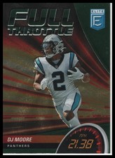 2022 Donruss Elite DJ Moore Full Throttle Green #FT11 Carolina Panthers