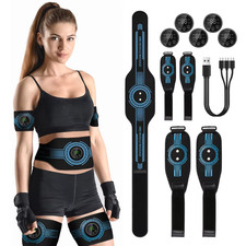 Smart EMS Muscle Stimulator Abs Trainer Belt Abdominal Toning Body Slimming Home