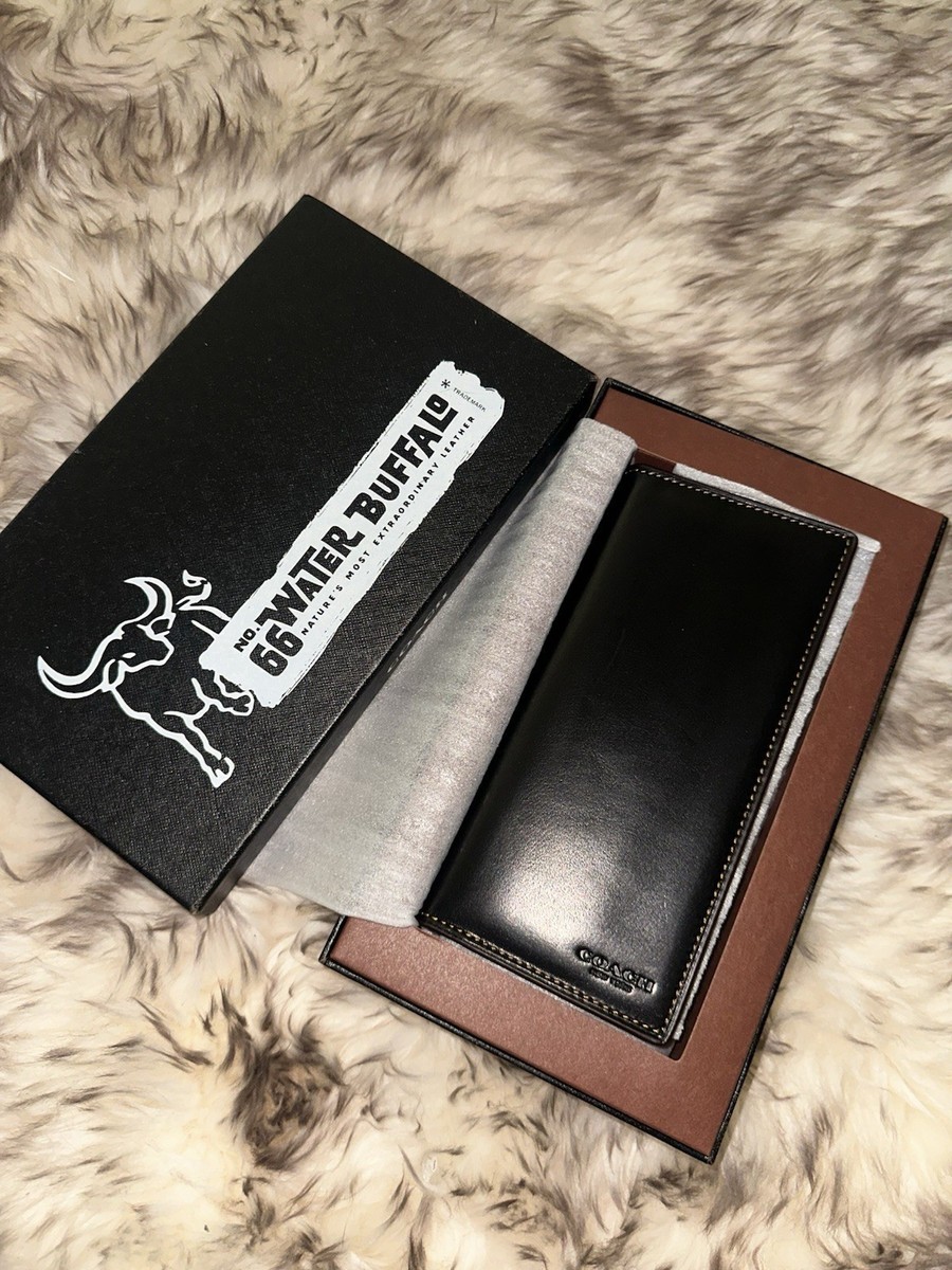 COACH Leather Water Buffalo Breast Pocket Wallet NEW IN BOX | eBay