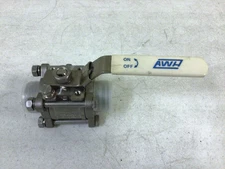 New, AWH CF8M Ball Valve, 1000WOG, CE0035 / S0817, FREE SHIPPING