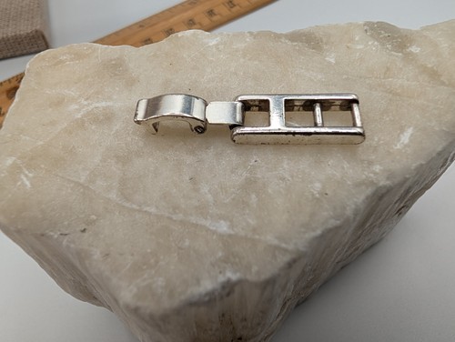 1.5" Silver Tone Metal Jewelry Bracelet Clip Adjustable Watch Extender