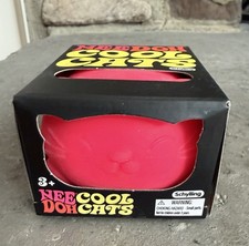 Schylling NeeDoh Pink Cool Cats Hard to Find 