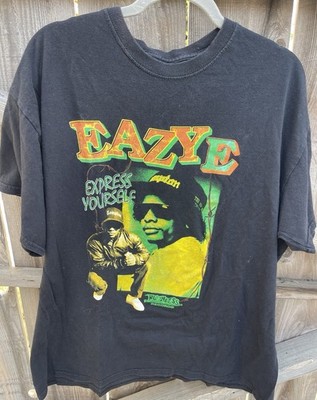 Eazy-E Express Yourself Ruthless Records Men's Black Cotton Graphic T-Shirt XL