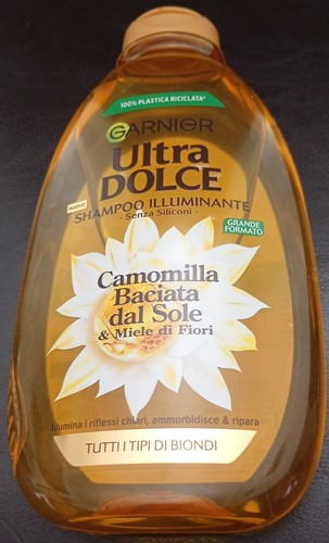 Garnier Ultra Dolce Chamomile Honey Brightening Shampoo Blonde Hair 250Ml Italy