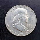 1963-D FBL Franklin Half Dollar 90% Silver BU/UNC High Detail Nice Luster